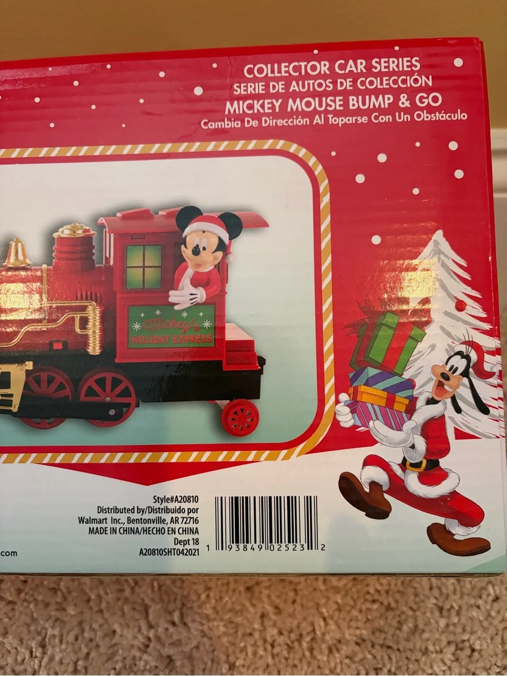 Disney Mickey Mouse Holiday Train Bump & Go Collector Car